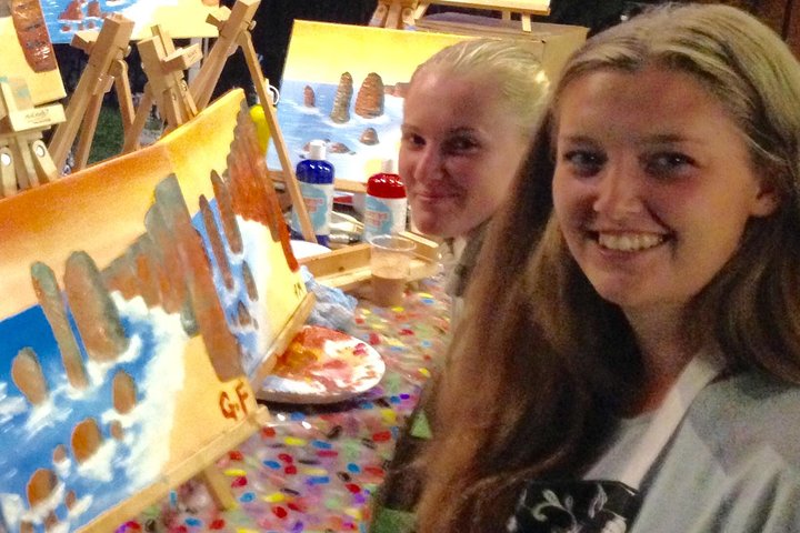 Friday Night 2 for 1 Paint and Sip Art Sessions - Surfers Gold Coast